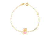 18K Gold Kitty Kat Bracelet <br> Pugs & Paws Collection