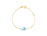 18kt Gold Baby Girl Dolphin Bracelet - Fine Jewellery - My Baby Babbles
