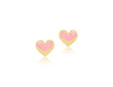 18K Gold Heart Earrings - Fine Jewellery - My Baby Babbles