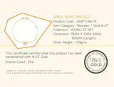 18K Gold Spiral Heart Bracelet <br> Young at Art Collection