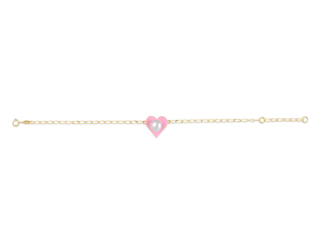 18K Gold Pearly Pink Bracelet <br> Young at Art Collection