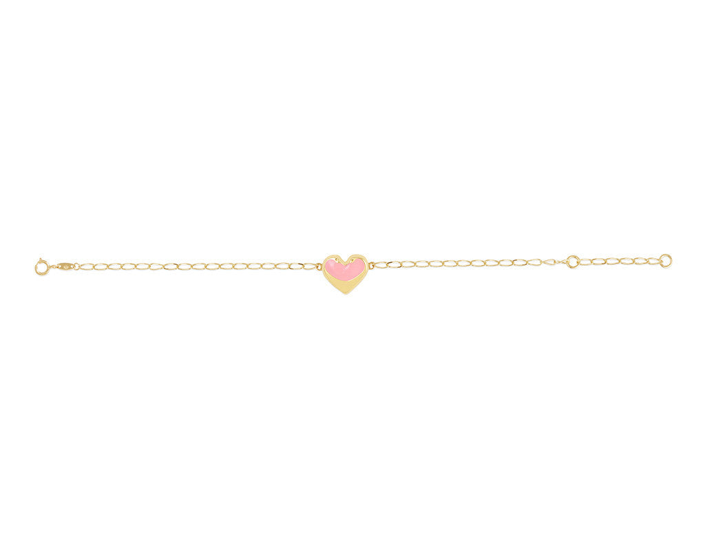 18K Gold Heart Bracelet - Fine Jewellery - My Baby Babbles