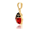 18K Gold Little Lady Bug Pendant <br> Bugs & Bees Collection