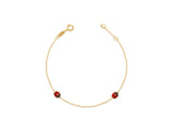 18K Gold Little Lady Bug Bracelet <br> Bugs & Bees Collection