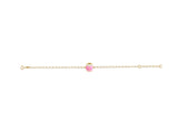 18K Gold Pink As A Lady Bug Bracelet <br> Bugs & Bees Collection