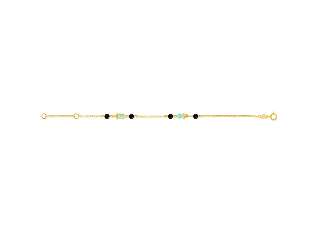 18K Gold Bracelet It's a Boy!! Nazariya <br> Baby Love Collection
