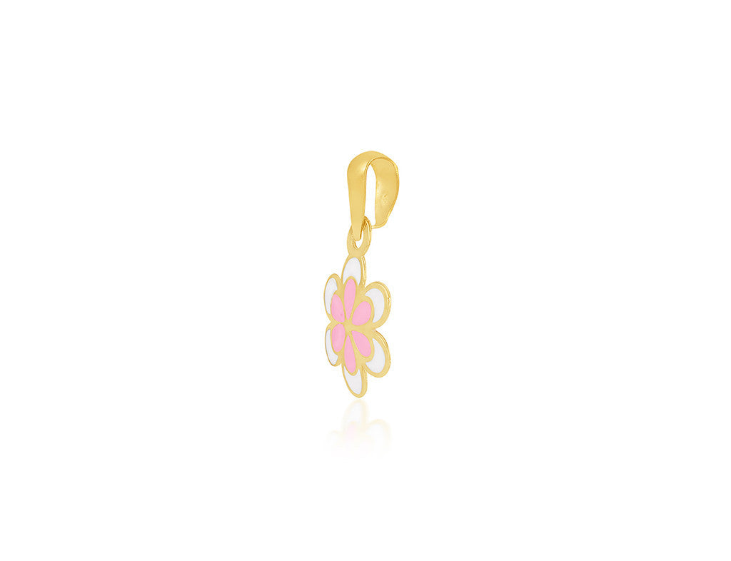 18K Gold Baby Girl Flower Pendant - Fine Jewellery - My Baby Babbles