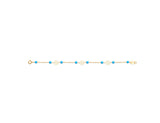 18K Gold Turquoise Bracelet <br> Le Fleur Collection