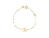 18Kt Gold Baby Girl Flower Bracelet - Fine Jewellery - My Baby Babbles
