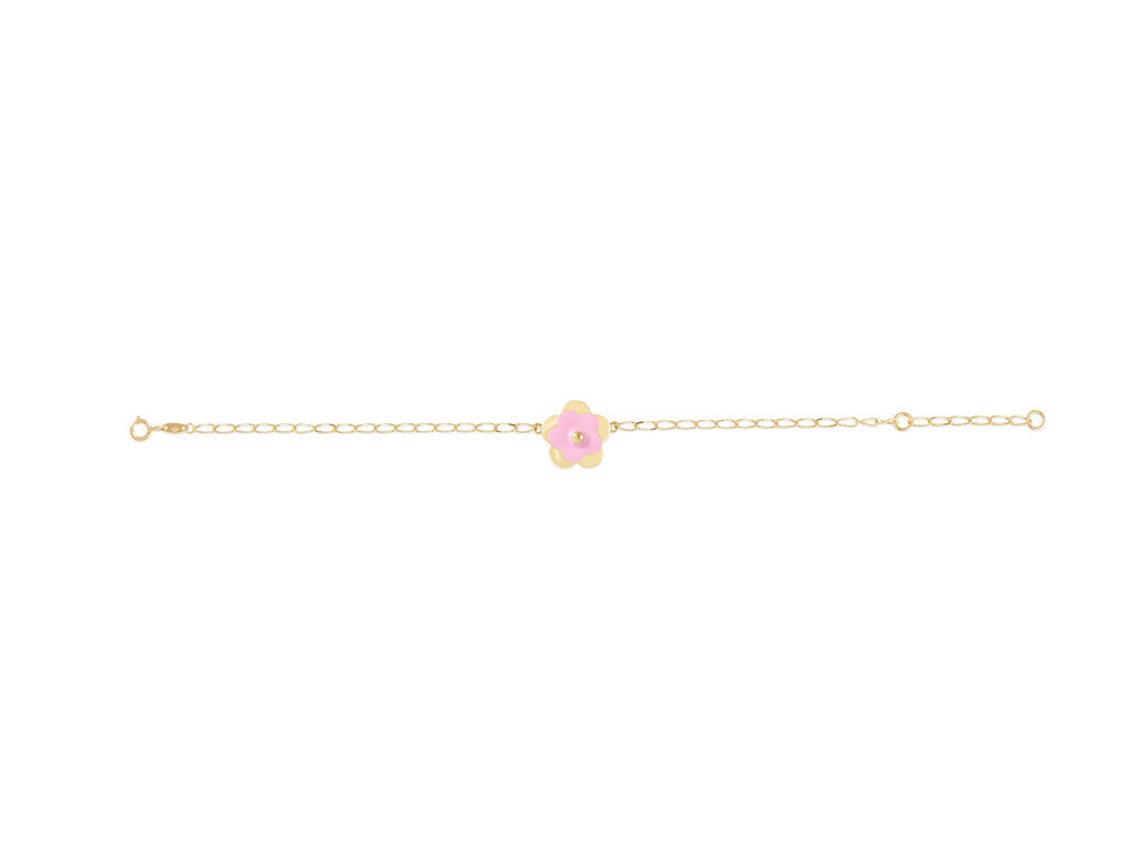 18K Gold Blossom's Pink Duet Bracelet <br> Le Fleur Collection