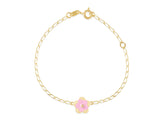18K Gold Blossom's Pink Duet Bracelet <br> Le Fleur Collection
