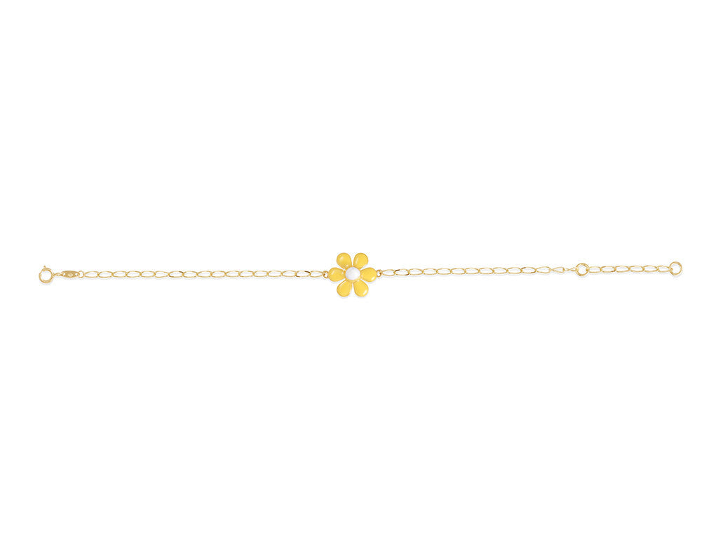 18K Gold Flower Bracelet - Fine Jewellery - My Baby Babbles