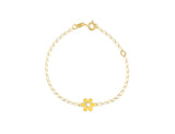 18K Gold Flower Bracelet - Fine Jewellery - My Baby Babbles