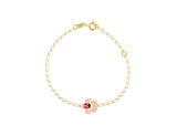 18Kt Gold Beetle Flower Bracelet - Fine Jewellery - My Baby Babbles