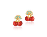 18K Gold Cherry Love Earrings <br> Gemberry Collection