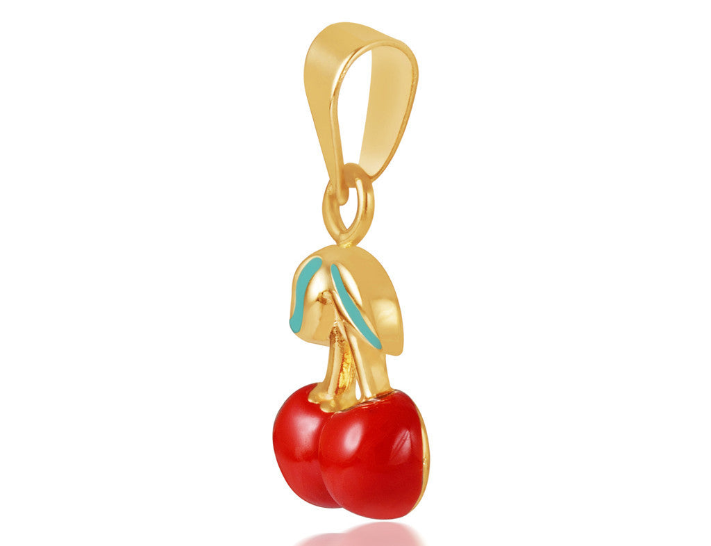 18K Gold Cherry Love Pendant <br> Gemberry Collection