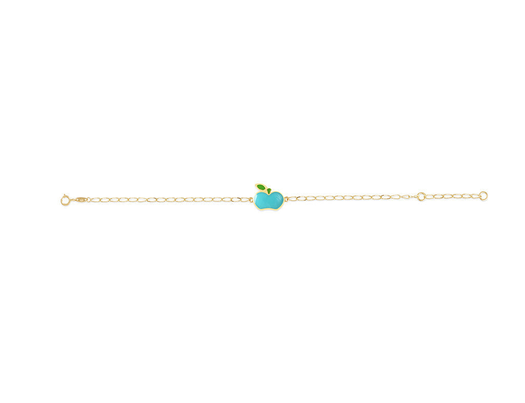 18K Gold An Apple A Day Bracelet <br> Gemberry Collection