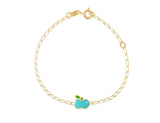 18K Gold An Apple A Day Bracelet <br> Gemberry Collection