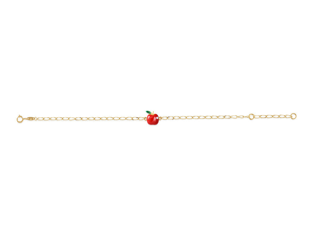 18K Gold Apple Bracelet - Fine Jewellery - My Baby Babbles