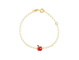 18K Gold Apple Bracelet - Fine Jewellery - My Baby Babbles
