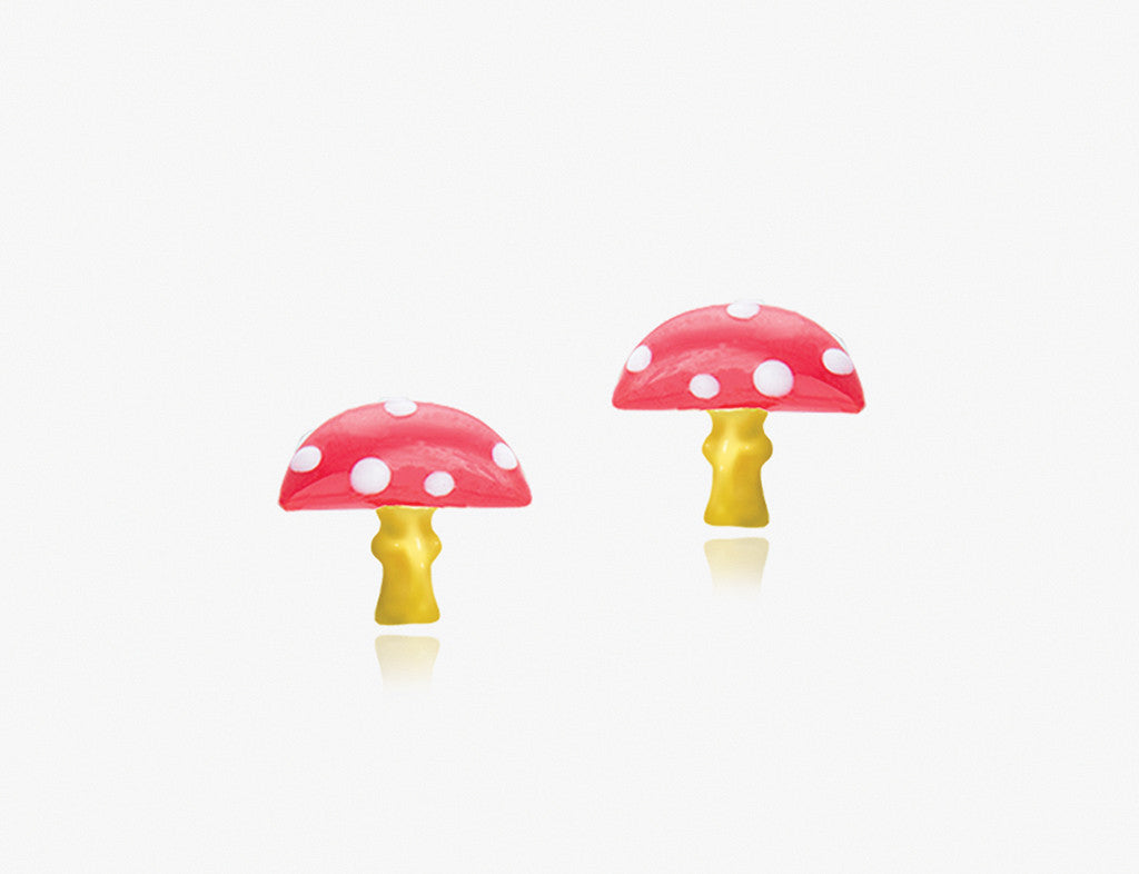 The Giant Mushroom Earrings <br> Storybook Collection<br> <span style="font-size: 10px;">More Colours Available</span>