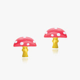 The Giant Mushroom Earrings <br> Storybook Collection<br> <span style="font-size: 10px;">More Colours Available</span>