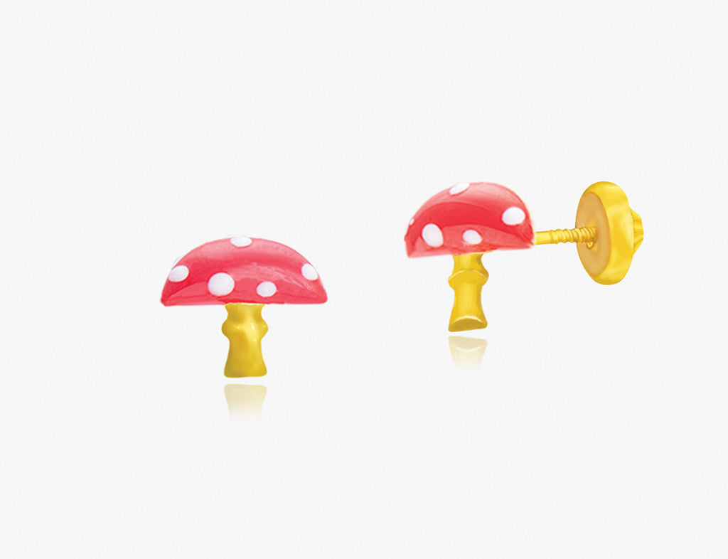 The Giant Mushroom Earrings <br> Storybook Collection<br> <span style="font-size: 10px;">More Colours Available</span>