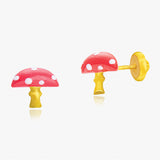 The Giant Mushroom Earrings <br> Storybook Collection<br> <span style="font-size: 10px;">More Colours Available</span>