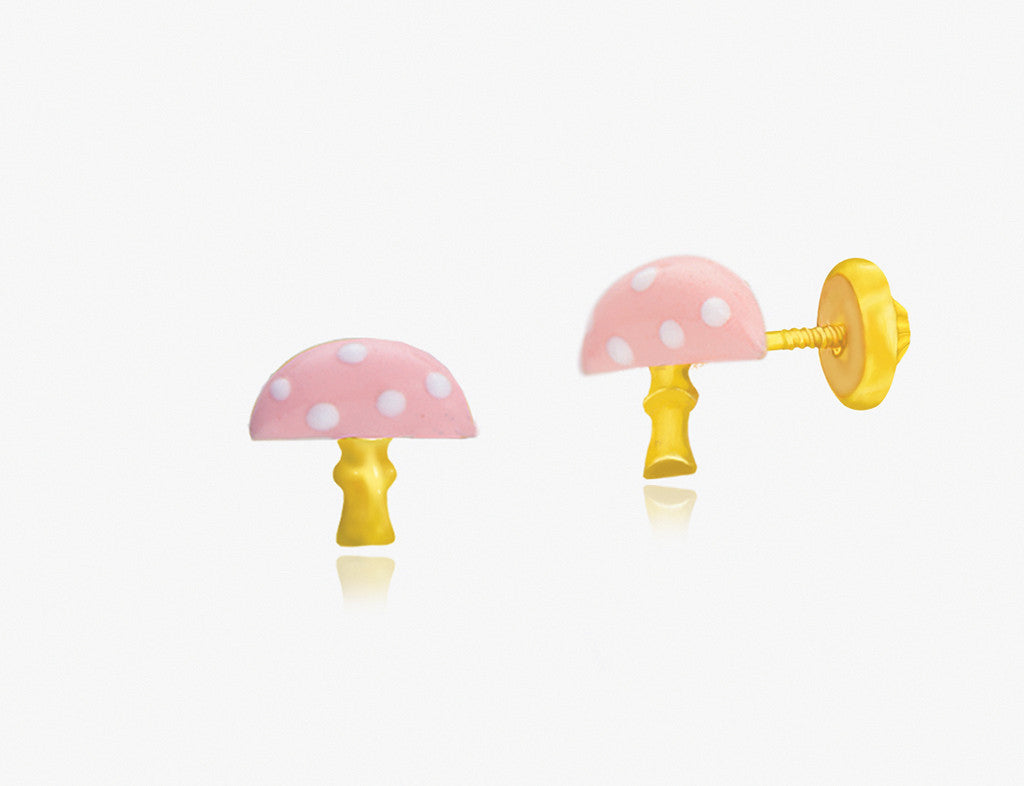 The Giant Mushroom Earrings <br> Storybook Collection<br> <span style="font-size: 10px;">More Colours Available</span>