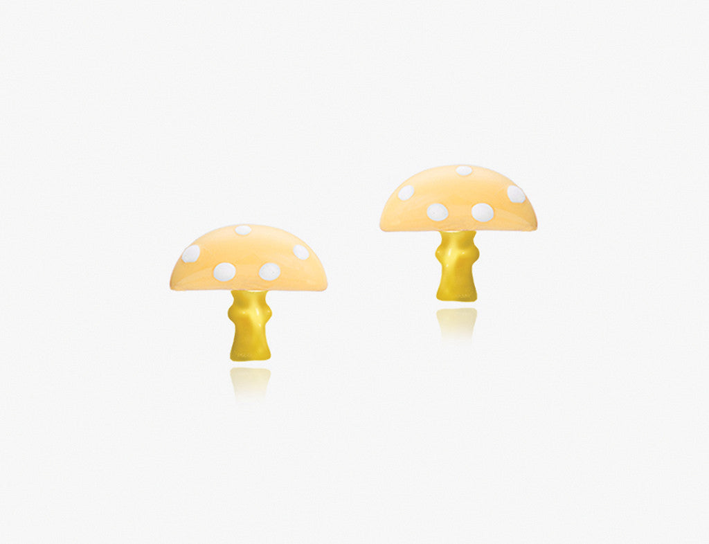 The Giant Mushroom Earrings <br> Storybook Collection<br> <span style="font-size: 10px;">More Colours Available</span>