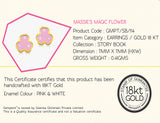 18K Gold Massie's Magic Flower Earrings <br> Storybook Collection