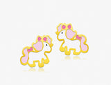 18K Gold My Dancing Pony Earrings <br> Storybook Collection