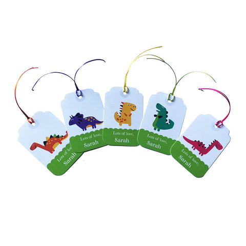 Personalised Gift Tags <br/>Return of the Dinos <br><span style="font-size: 10px;">Set of 10</span>