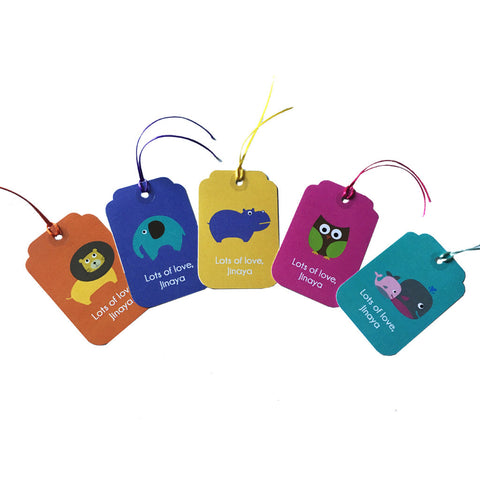 Personalised Gift Tags <br/>Animal Kingdom <br><span style="font-size: 10px;">Set of 10</span>