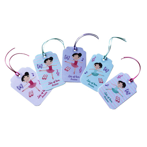 Personalised Gift Tags <br/>Bubbly Ballerinas <br><span style="font-size: 10px;">Set of 10</span>