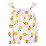 Girl's Romper - Tangerine