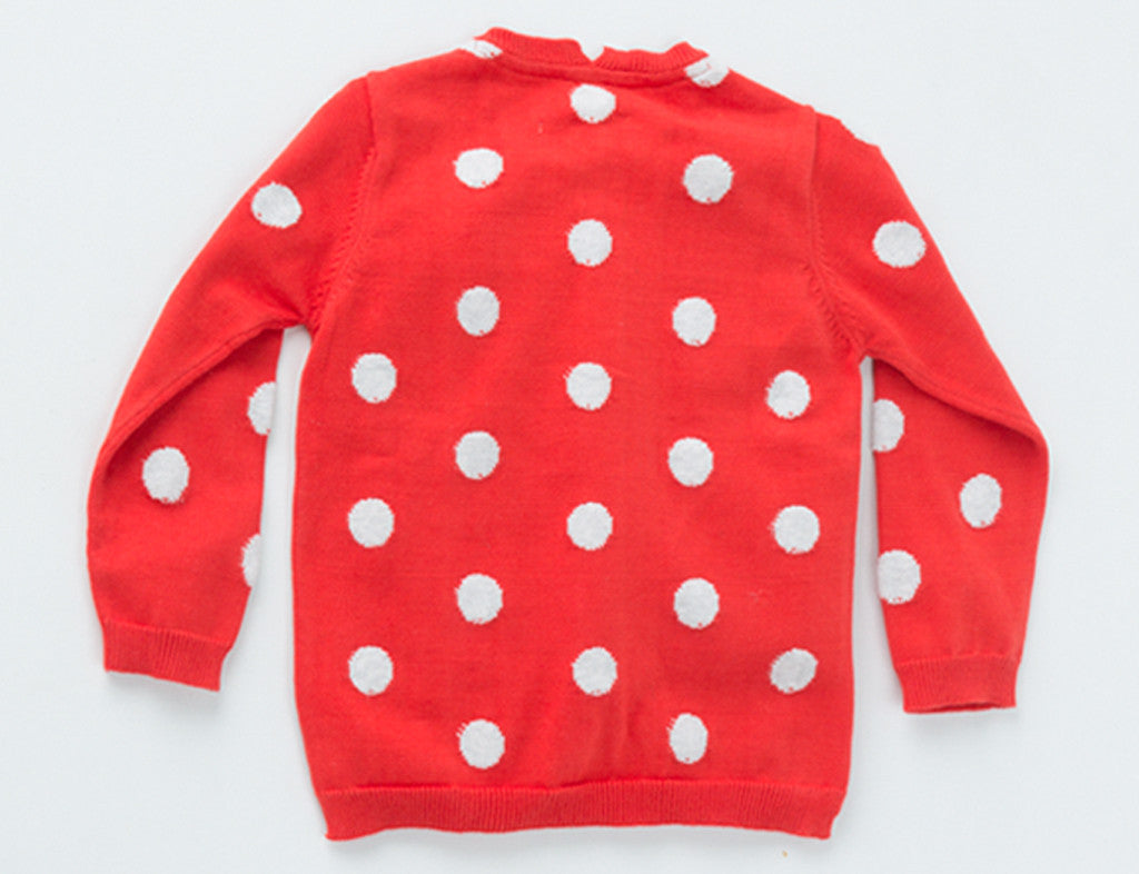 Girls' Polka Cardigan <br> <span style="font-size: 10px;">More Colours Available</span>