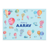Personalised Sketch Book & Crayon Set <br> Hot Air Balloon