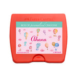 Personalised Sketch Book & Crayon Set <br> Hot Air Balloon