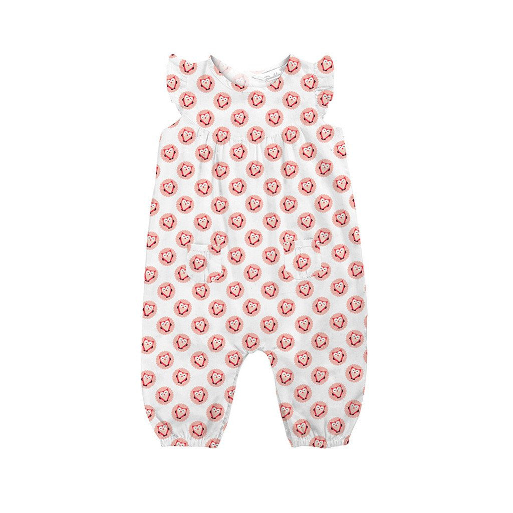 Layette Set with Long-Legged Romper <br>Heart in Owl<br> <span style="font-size: 11px; font-family:Helvetica,Arial,sans-serif;">Can Be Personalised</span>