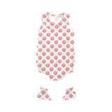Layette Set with Baby Bodysuit & Booties <br>Heart in Owl <br> <span style="font-size: 11px; font-family:Helvetica,Arial,sans-serif;">Can Be Personalised</span>