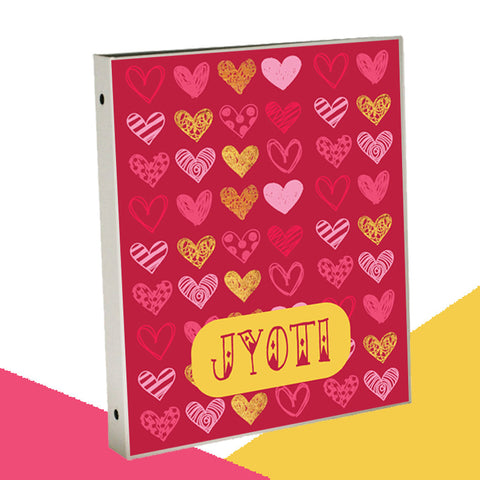 Personalised Binder<br/>Heart Theme