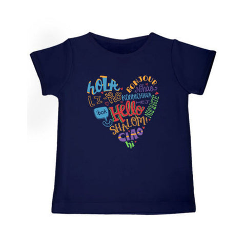 Hello <br> Organic Cotton Tees for Toddlers, Can be Personalised