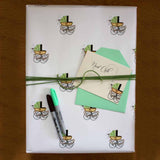 Wrapping Paper <br> New Crib & Balloon <br> <span style="font-size: 10px;">Set of 4 Sheets</span>