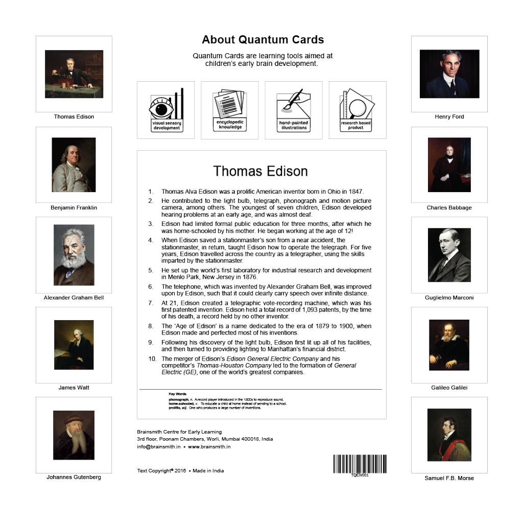 Quantum Cards <br> Inventors  (Set 1)