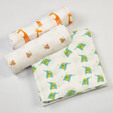 Jungle Jive Muslin Swaddle Cloths <br> Set of 3