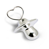 Sterling Silver Gift Set <br> With Pacifier & Flat Ring Rattles