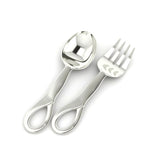 Sterling Silver Feeding Spoon & Fork Set - Sophie