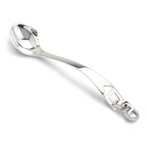 Sterling Silver Feeding Spoon - Shapes Charms