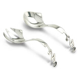 Sterling Silver Feeding Spoon & Fork Set - 123